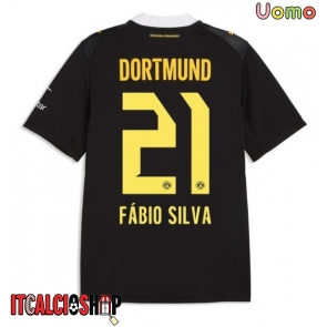 Borussia Dortmund Fabio Silva #21 Seconda Maglia 2026-27 Manica Corta